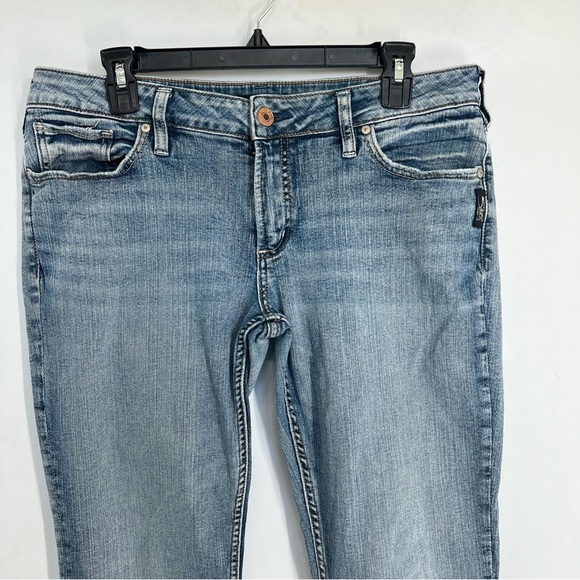 Silver Jeans Co Women's Suki Mid Rise Straight Jeans size 32 - Picture 4 of 6